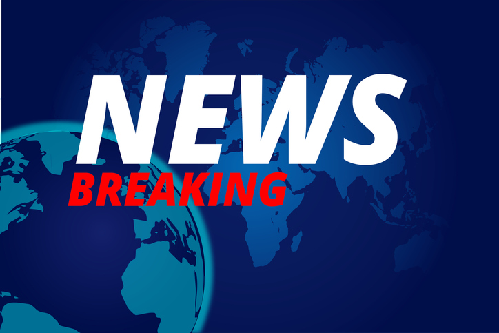 Breaking news on television