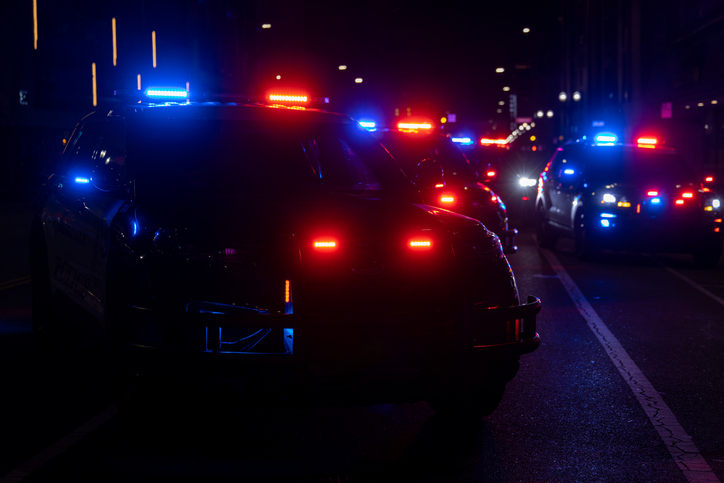 Police Cars at night