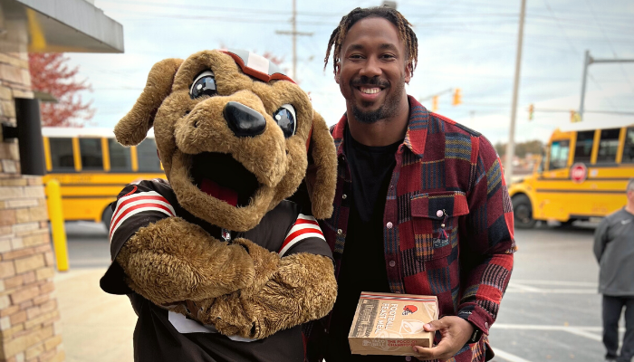 Myles Garrett at Taco Bell
