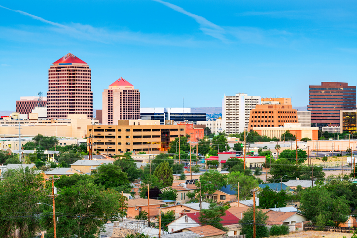 Albuquerque, New Mexico, USA at Dawn