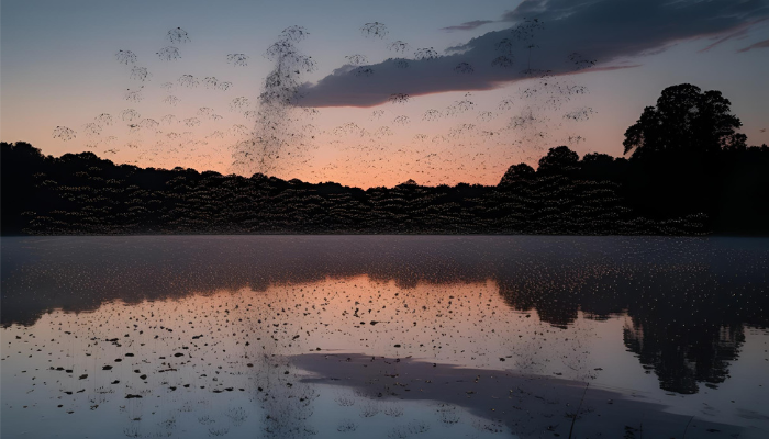 Midges swarm AI