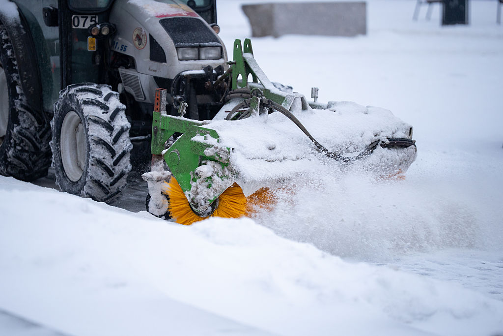 Winter Snowfall In Warsaw