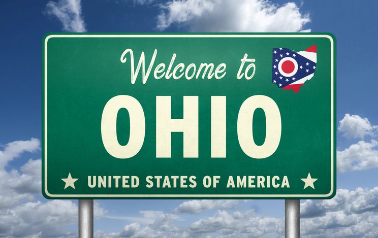Welcome to Ohio - road sign